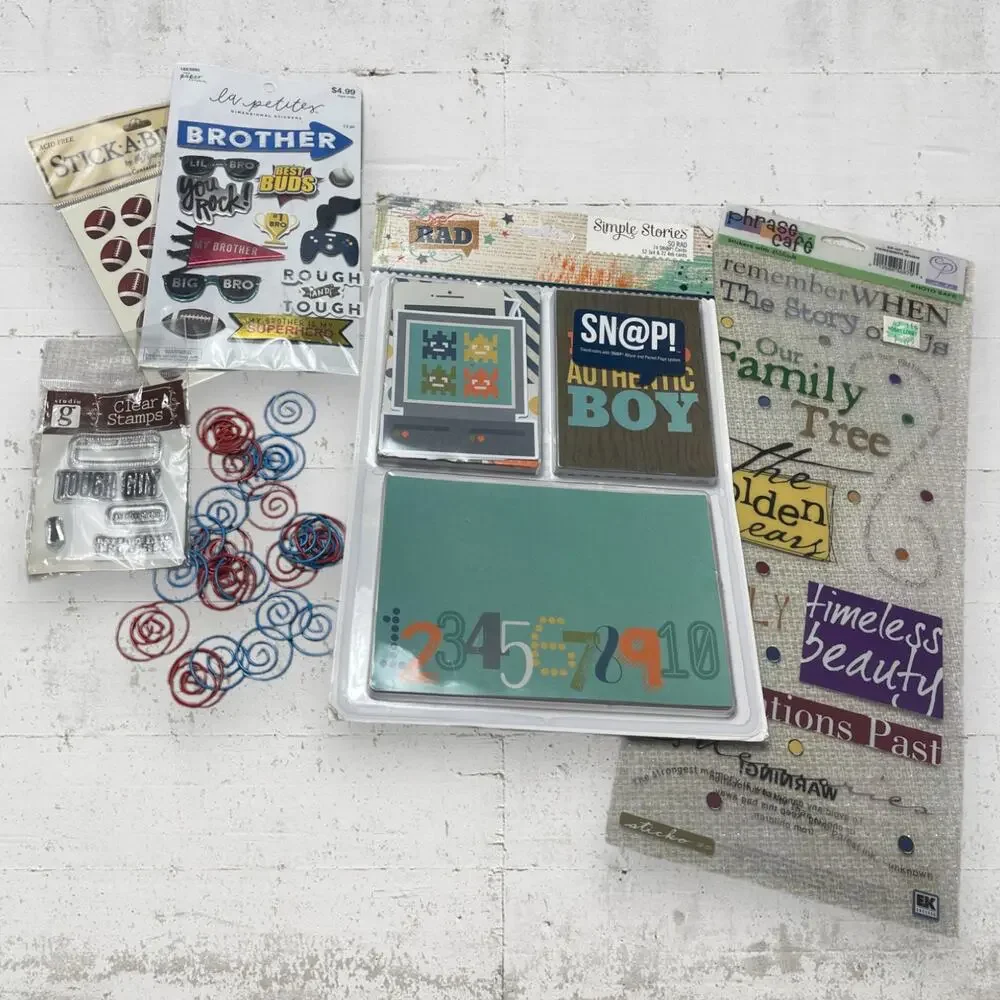 Scrapbooking Lot Boy‎ Theme Teen Sports Gamer Etc